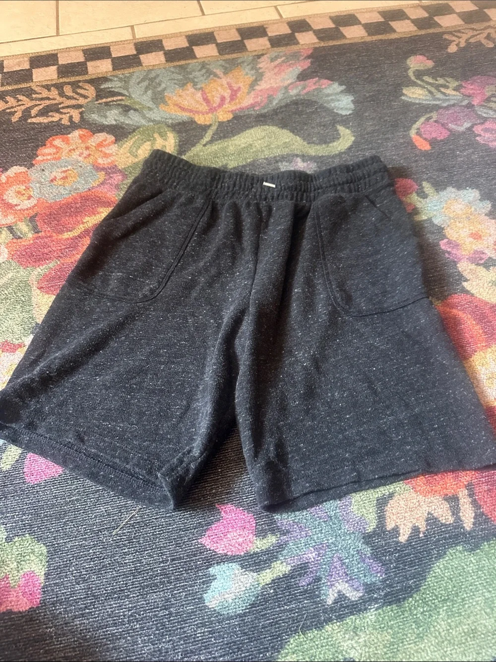 wonder nation Black Heather Knit Shorts for Kids